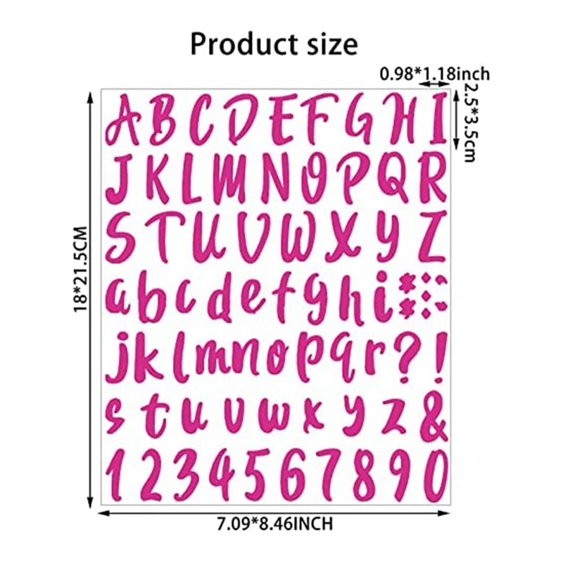 10 Sheets Vinyl Letters Numbers Kit Self Adhesive Letter Stickers Waterproof Mailbox Numbers Sticker