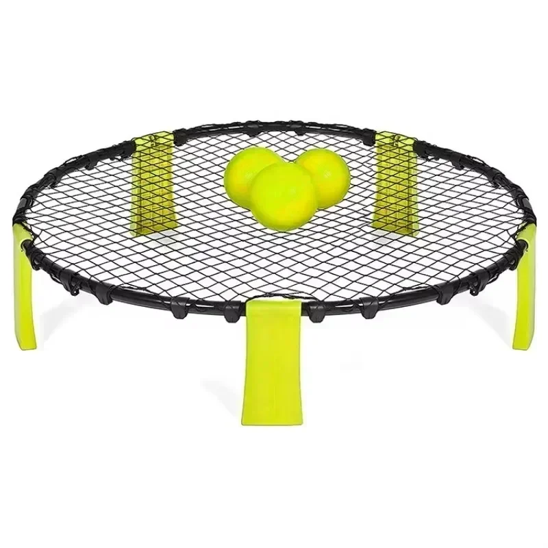 Outdoor Team Sports Fitness Equipment With 3 Balls Mini Beach Catch Volleyball Game Set