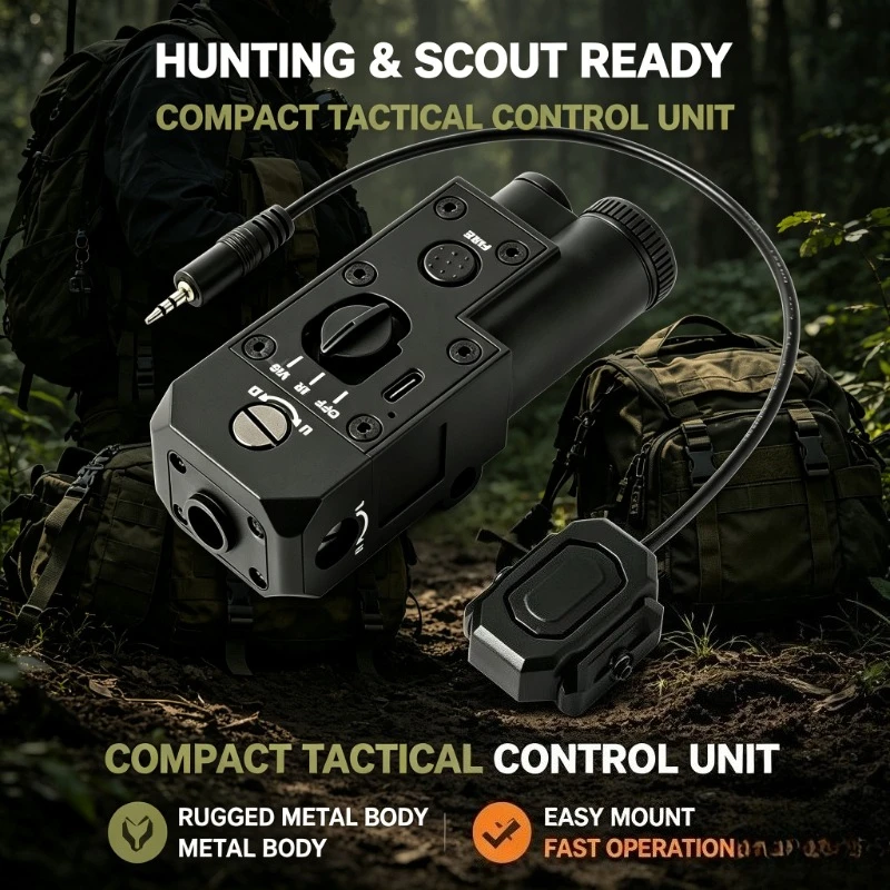 Dual‑Switch CQBL IR Red‑Dot Locator M300 White LED Metal Accessory For Night‑Time Field Hobby Activities