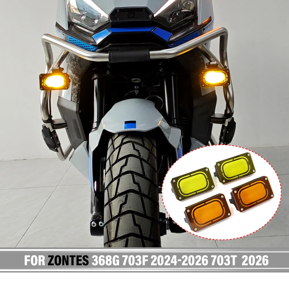 

For ZONTES 368G 368 G 368-G Signals Flasher Light LED Fog Light Guard Protector Spotlight Cover Motorcycle Spotlight protection