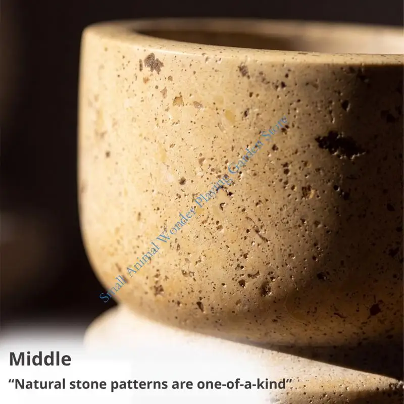 Natural Marble Holders with Distinct Pattern Differences, Smooth, and Rounded Edges for Entryway, Study, or Living Space