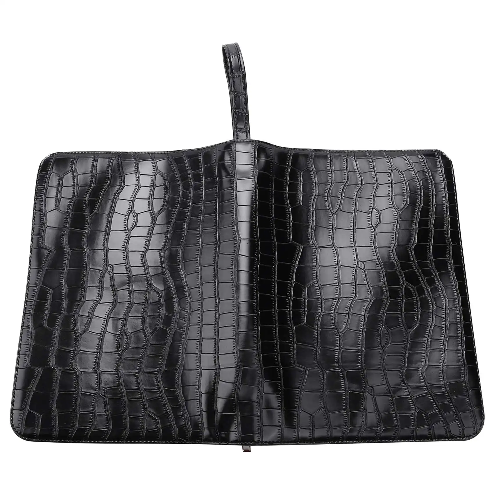 Чехол для перьевой ручки большой емкости из искусственной кожи черного цвета, 48 слотов, сумка для ручек, сумка-карандаш