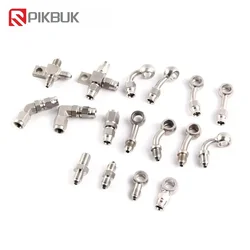 1 pz in acciaio inox AN3 a AN -3 freno dritto estremità del tubo girevole raccordo banjo 3/8-24