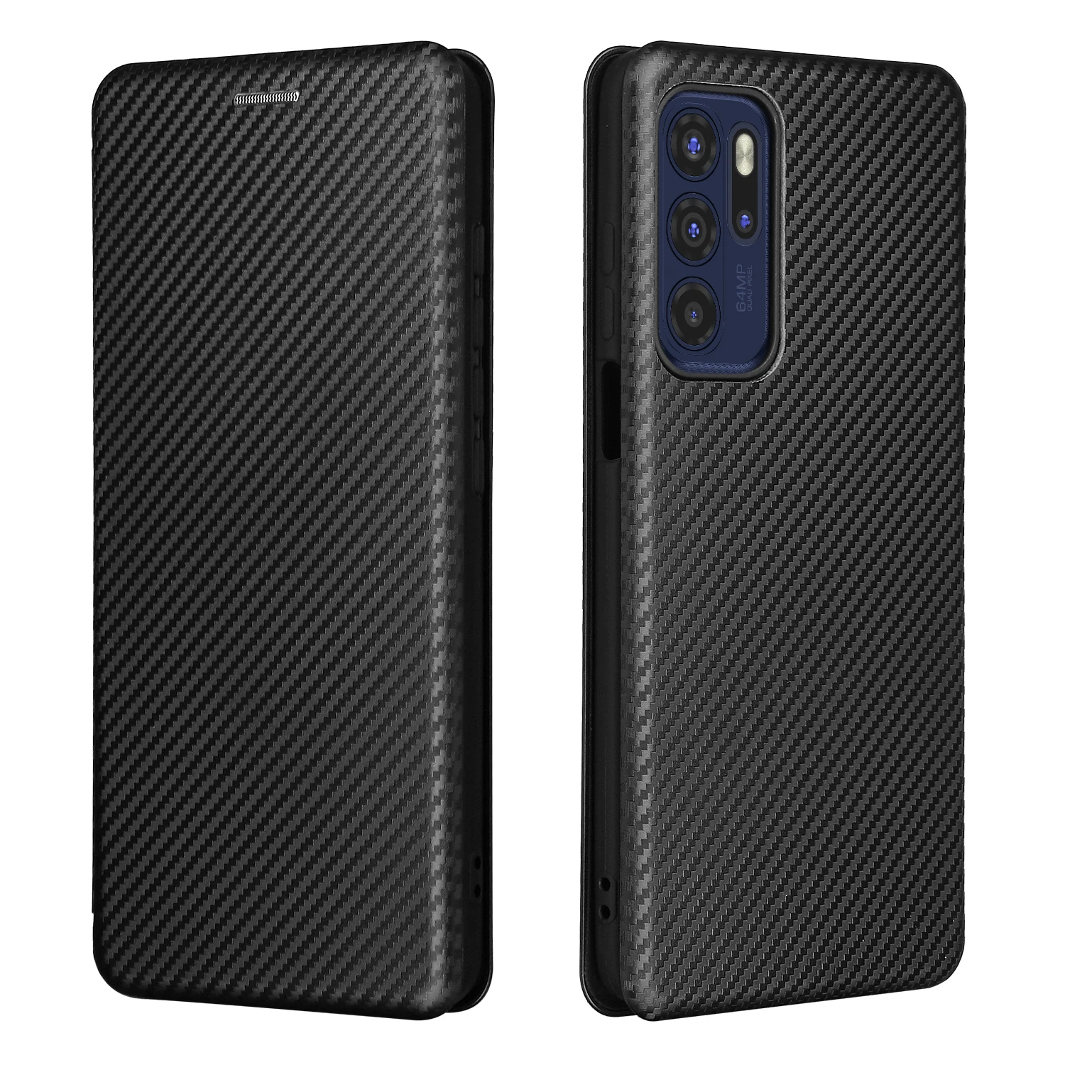 Flip carbon fibre Magnetic Skin Leather Cover For Motorola Moto G32 G42 G22 G31 G41 G51 G62 5G G60S Card Slot Shockproof Case