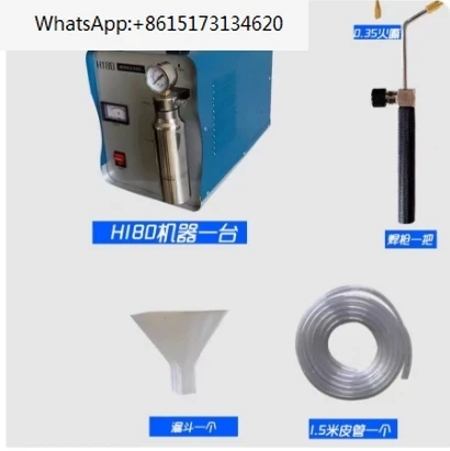 H180 95L/h oksijen-hidrojen jeneratörü su kaynakçı HHO akrilik parlatma makinesi parlatıcı w/rüzgara dayanıklı çakmak