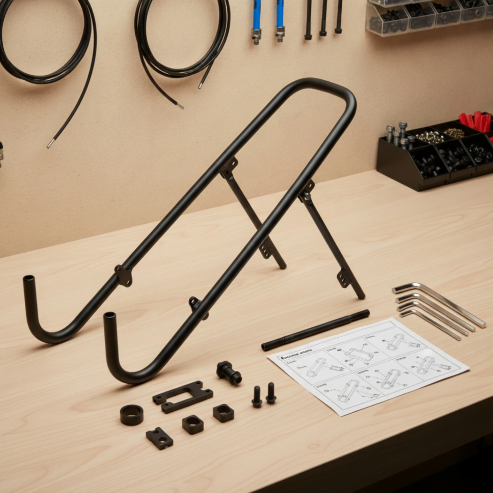 

Aluminum Alloy Front Rack Lightweight Aluminum Front Rack Stable Long-Lasting for Long-Distance Cycling