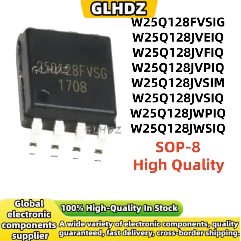 SOP-8 10PCS W25Q128FVSIG W25Q128JVEIQ W25Q128JVFIQ W25Q128JVPIQ W25Q128JVSIM W25Q128JVSIQ W25Q128JWPIQ W25Q128JWSIQ In Stock