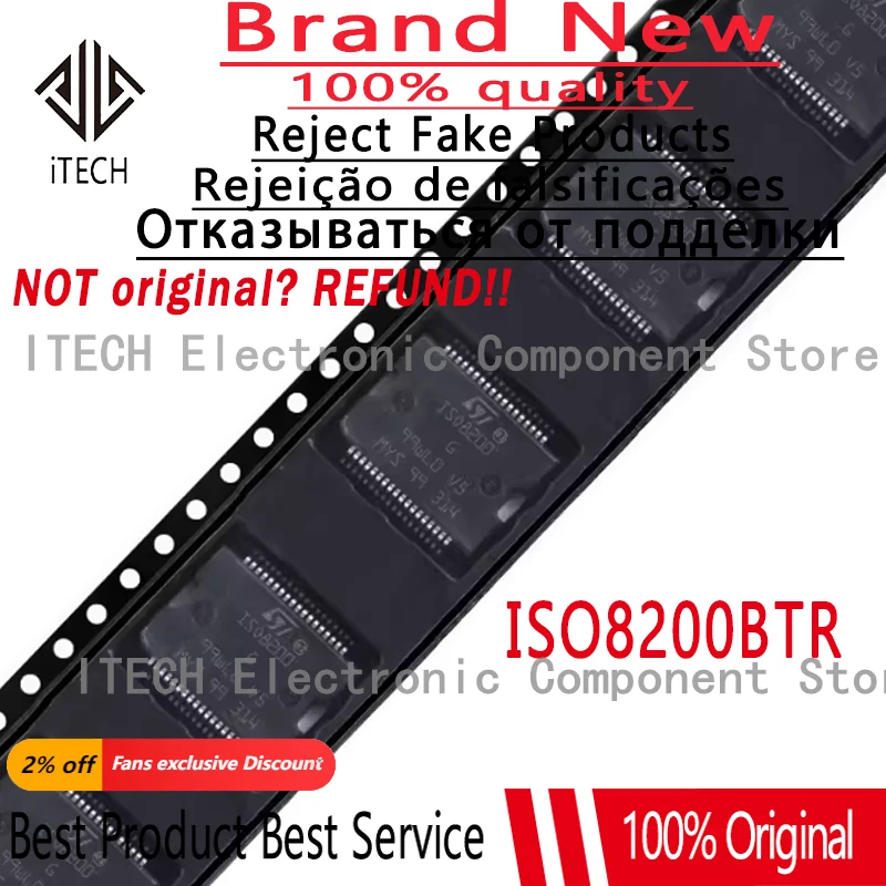 5pcs/lot Original ISO8200BTR ISO ISO8200 ISO8200B ISO8200BT Single Chip Microcomputer 100% New and Genuine