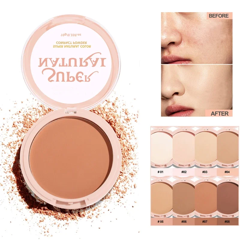 Waterproof Setting Pressed Powder Concealer Brighten Oil Control Concealer Lasting Natural Face Makeup Full Coverage Foundation