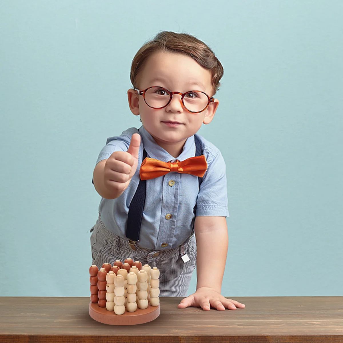 Schaakspellen voor kinderen Kinderspeelgoed Ruimtegedachte bord Bamboe Checker Ouder-kind buiten