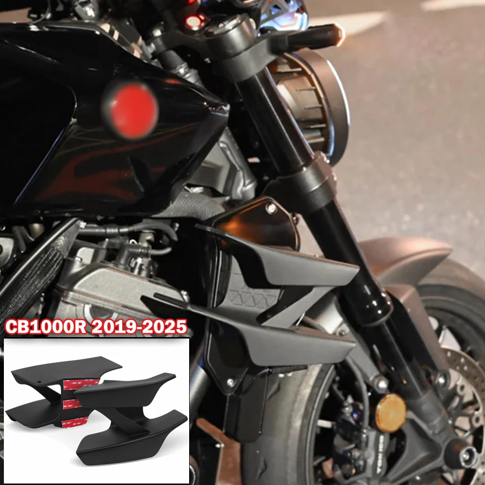 

Для Honda CB1000R 2019-2025 2024 ветрокрыло аэродинамический обтекатель боковое фиксированное крылышко GP WING передний спойлер мотоцикла нижний спойлер