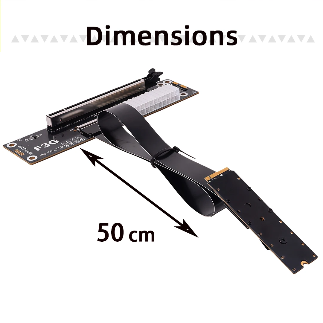 ADT-Link M.2 M Key to PCI-E X16 GPU Dock PCIe 5.0 x4 High Speed eGPU PC Notebook Laptop to External Video Graphics Card