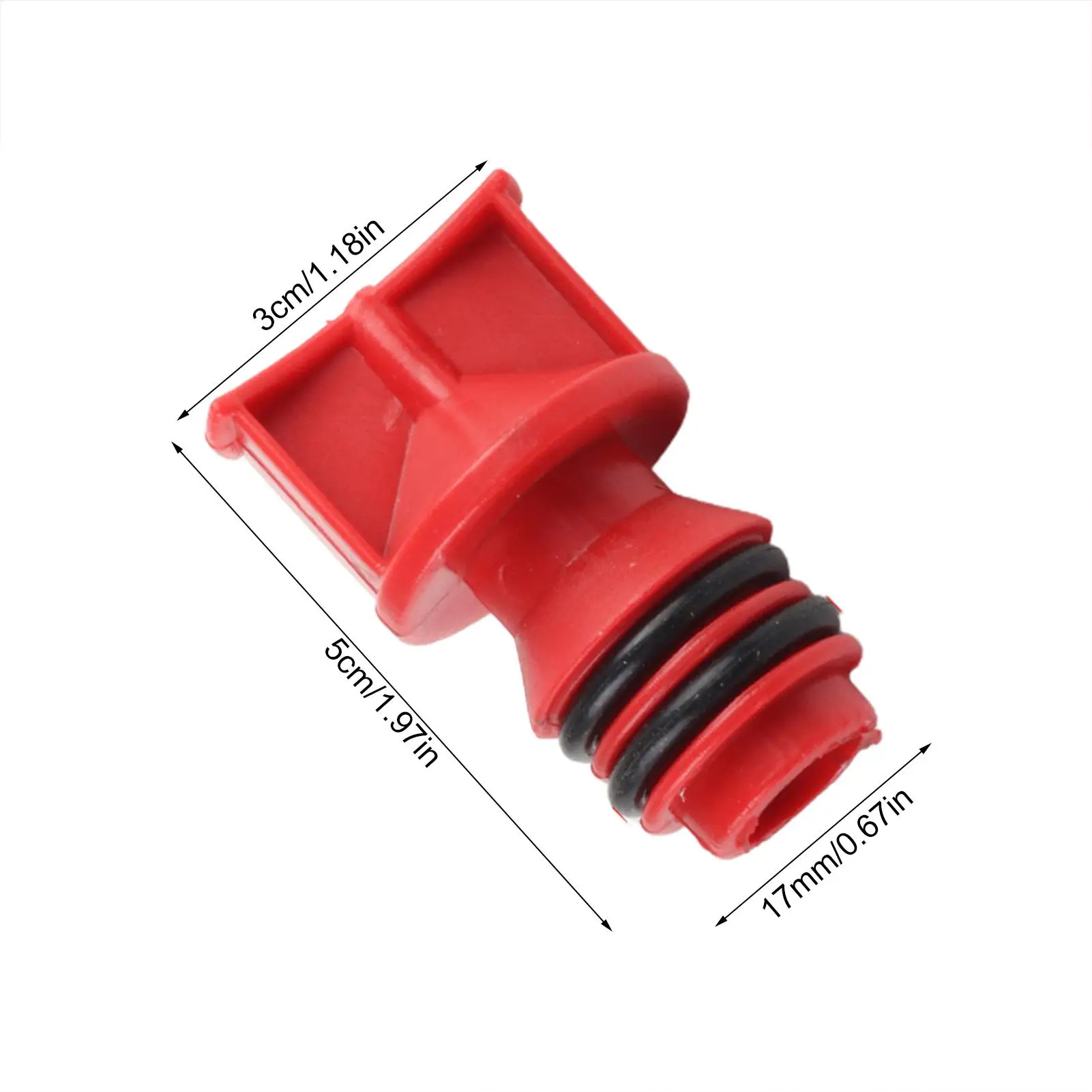 Air Compressor Oil Filler Plug 17mm Thread Leak-Proof 2-Piece Compressor Oil Fill Breather Vent Cover for Home Workshop Garage