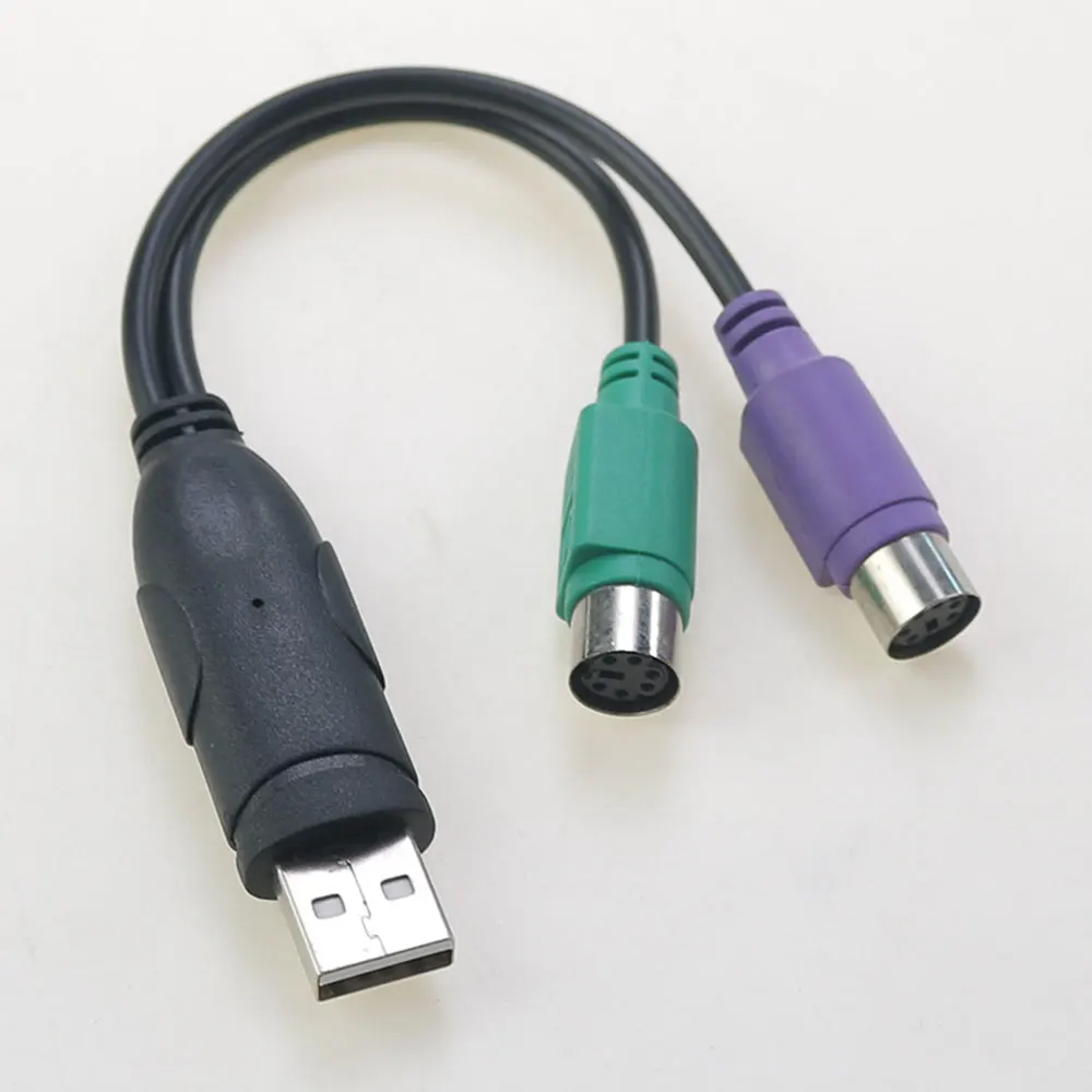 كابل تحويل USB إلى PS2 للماوس ، كابل تحويل لوحة المفاتيح ، مفتاح KVm ، مسدس مسح PS2 إلى USB ، كابل تحويل ثنائي الاتجاه