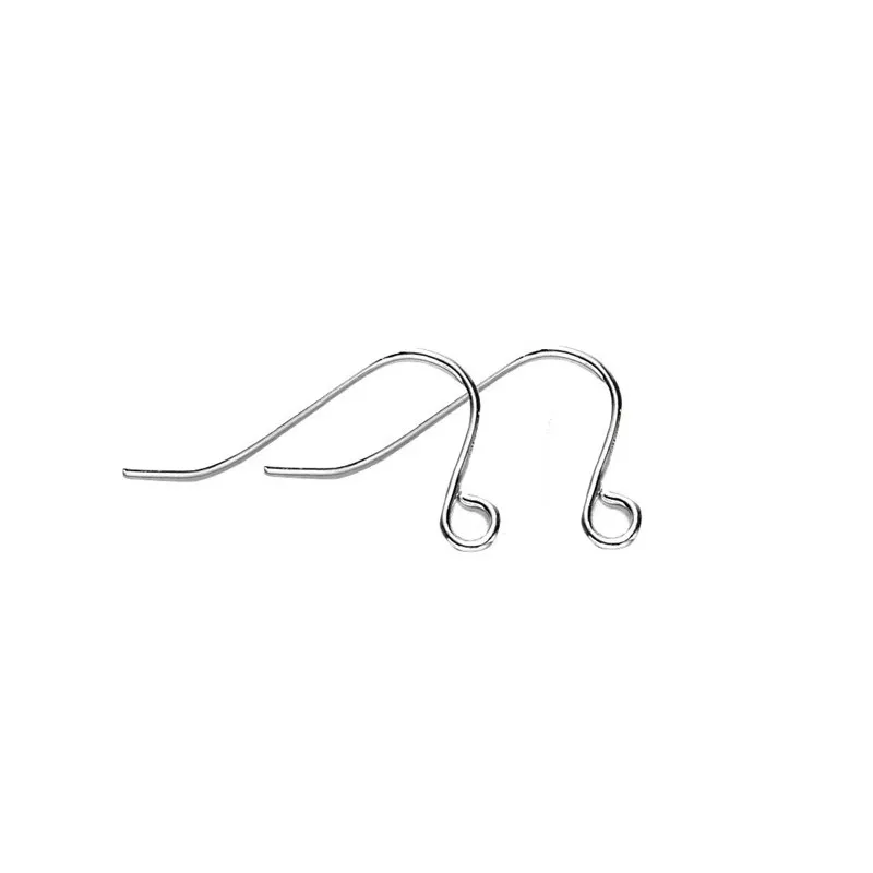50pcs 925 Silver Plated Earrings Hooks Hypoallergenic Anti Allergy Earring Clasps Lot For Diy Jewelry Making Supplies