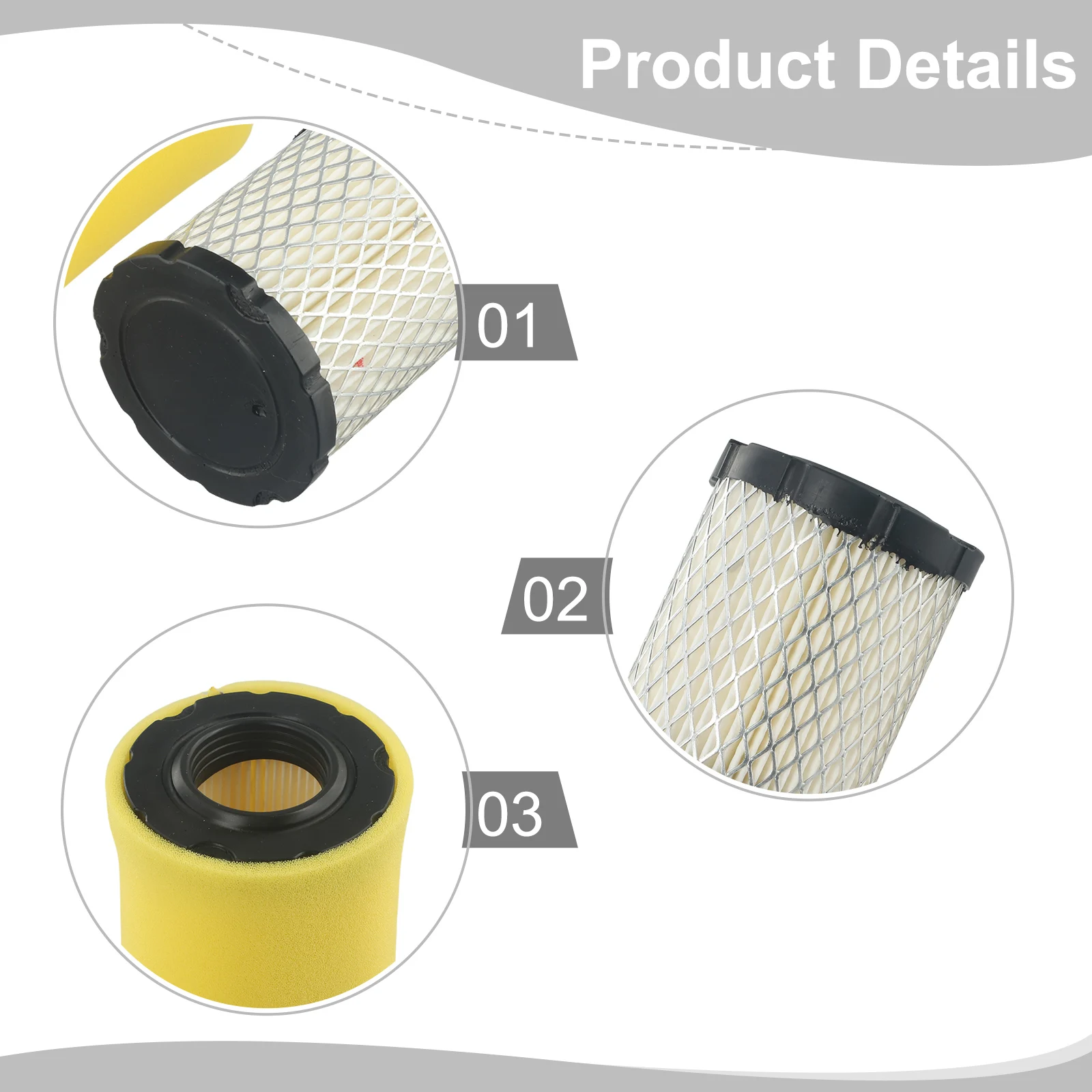 1pcs Air Filter Pre-Filter Fits For 5429K 591583 591383 796032 Engines 9.0-12.5 HP/CV Model Engines Motor Accessories NEW