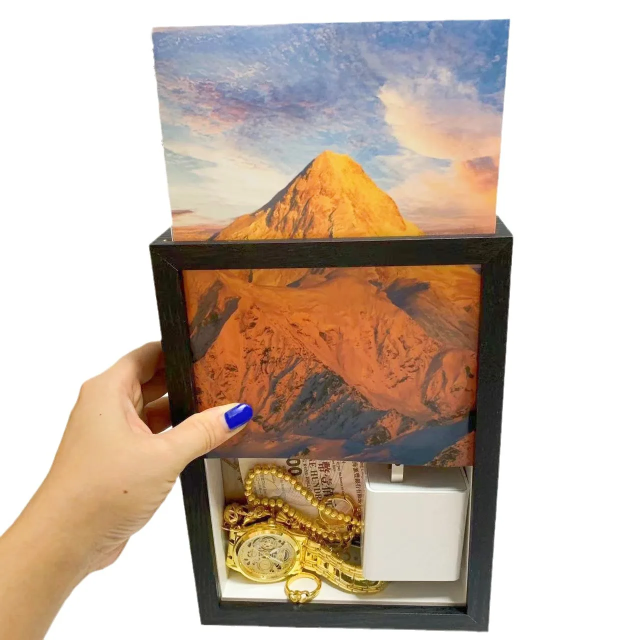 

Маскирующая фоторамка для хранения ценностей, скрывает артефакт денег, скрывает личную коробку для хранения денег, скрытые предметы, шкатулка для драгоценностей