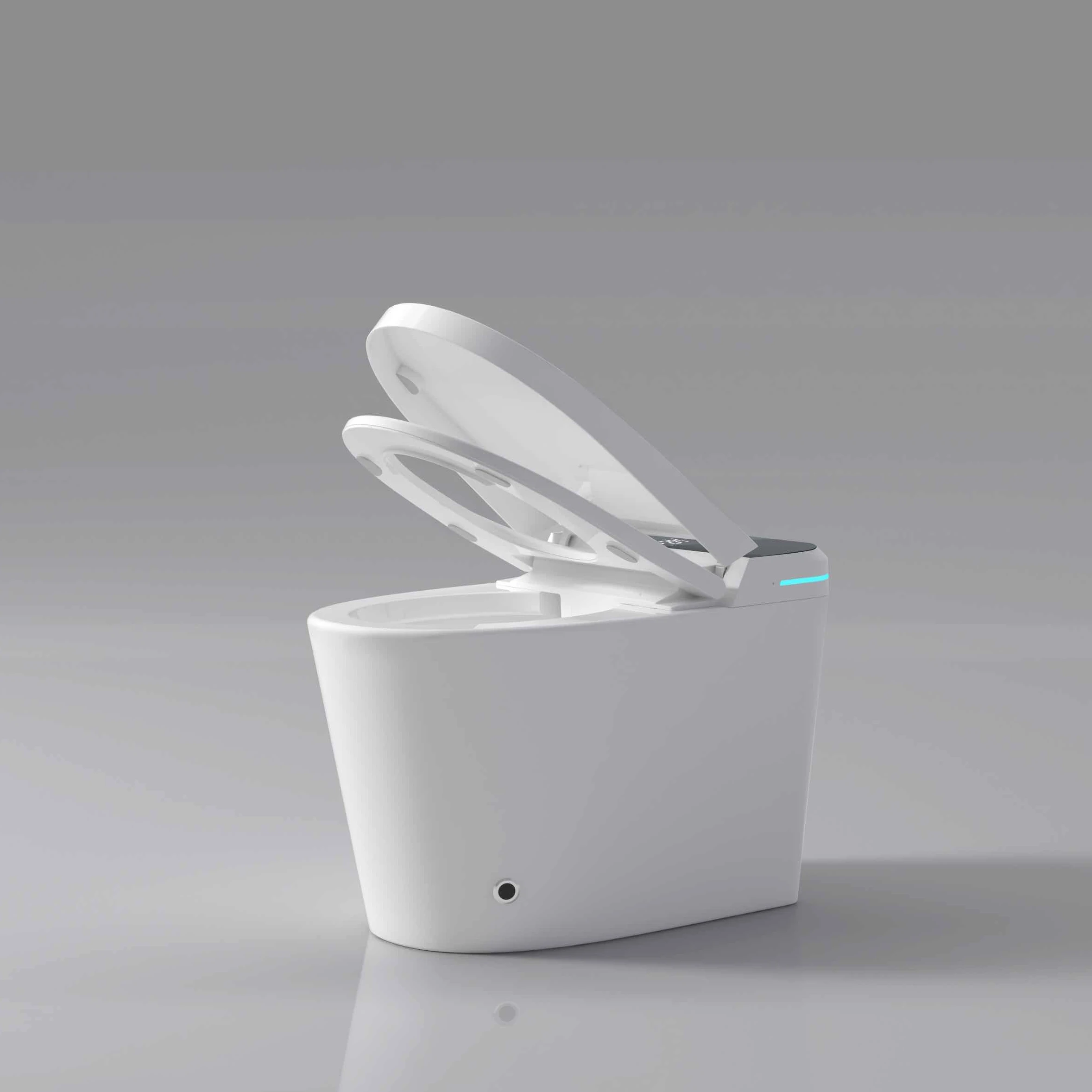 Modern gray ceramic smart toilet floor-to-ceiling automatic toilet trap/trap double flush heating seat remote control
