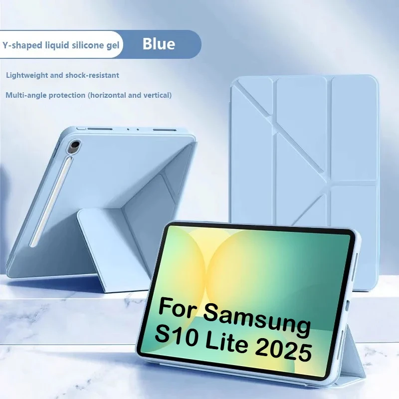 

Кожаный складной чехол Y-Folding для нового Samsung Galaxy Tab S11 S10 Lite 10,9 дюймов 2025 SM-X400 X406B S10 FE S9 S8 S7 A11 Plus A9 8,7 дюйма