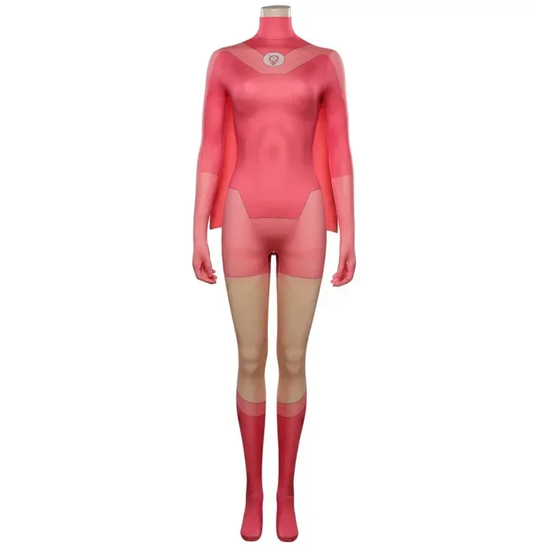 

AIAI 20252025 New Invincible Atom Eve Cosplay Costume Jumpsuit Cloak Outfits Halloween Carnival Suit For Adult Women Girls B5189