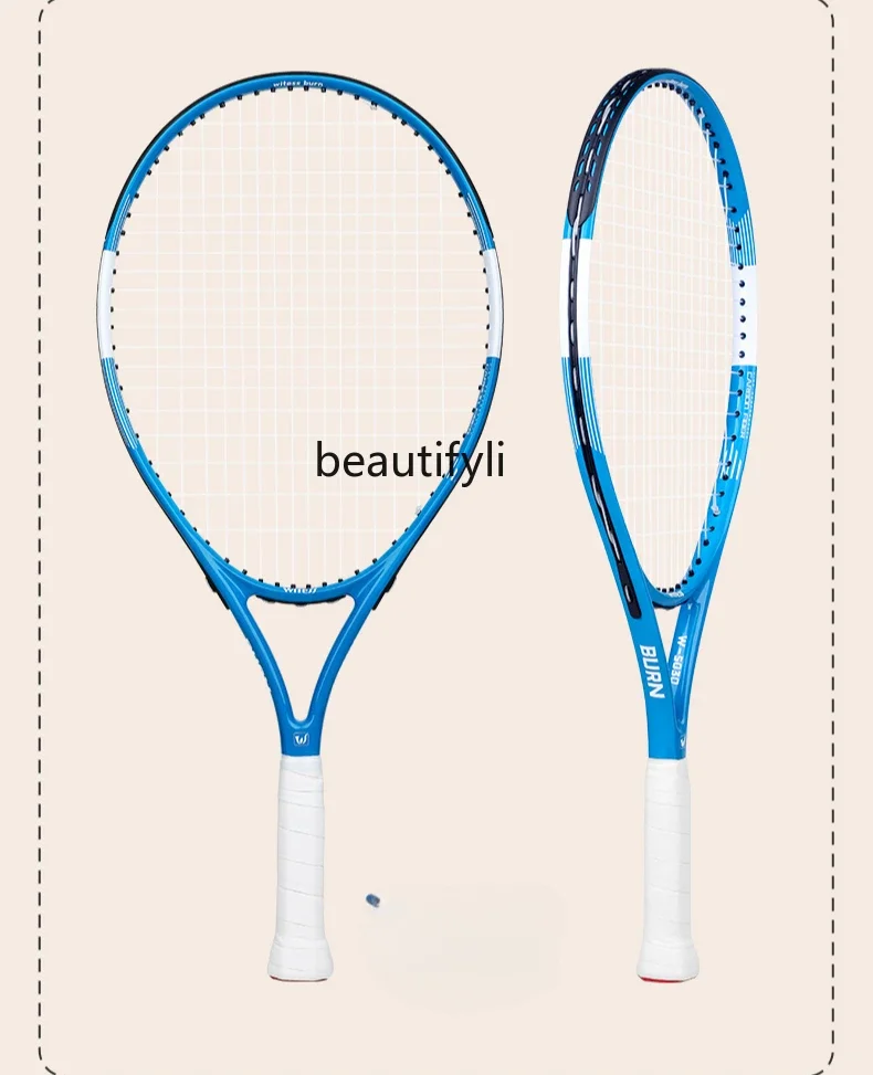 A49 Tennis Trainer Single Play Student Carbon Tennis Racket Beginner