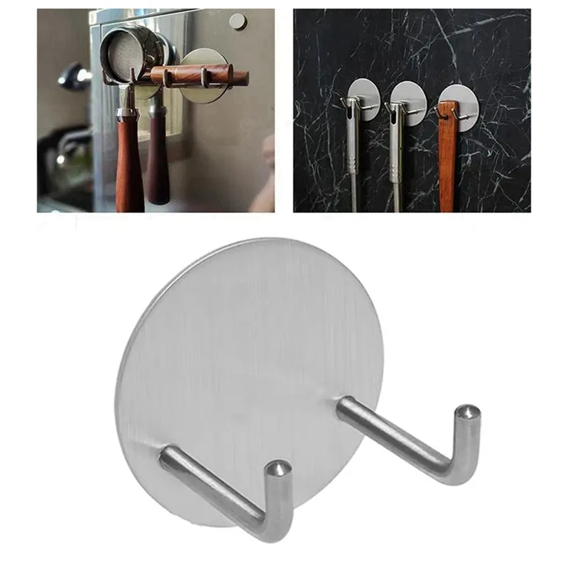 304 Stainless Steel Coffee Handle Bracket Hook Kitchen Punch-Free Storage Hook Bathroom Multi-Function Hook
