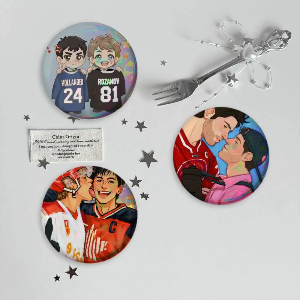 Popular TV H-Heated R-Rivalry Brooches Cartoon Badge Pins Backpack Hat Accessories Friend Gift