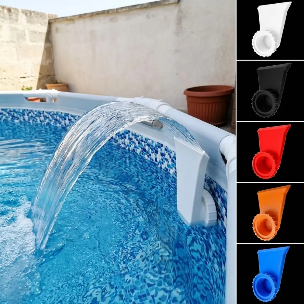 Plastic Pool Return Fountain 3D Printing Leak Proof Swimming Pool Waterfall Water Fun Wide Mouth Pool Spray Nozzle