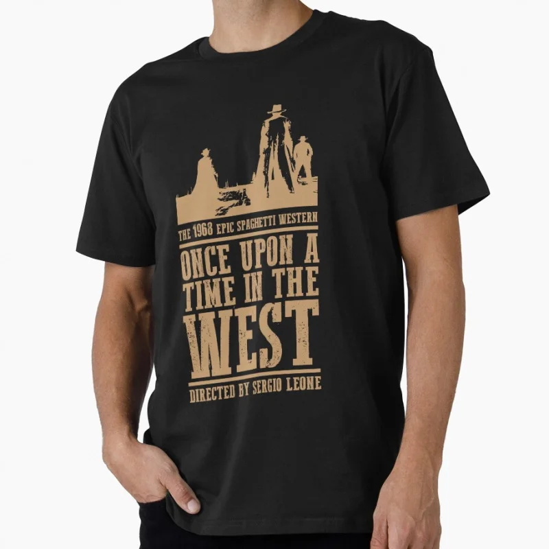 

Eastwood Once Upon a Time in the West 1968 western movie Vintage cowboy film gift t shirt Large size Tops