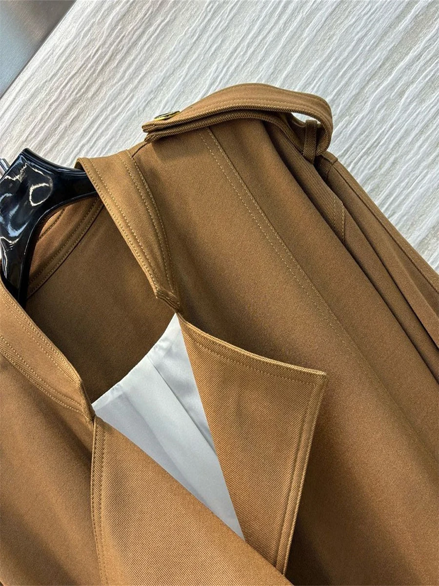 GALCAUR Solid Spliced Lace Up Basics Jacket Female Lapel Long Sleeve Slim Temperament Fashion Women's Coat Summer New Clothes