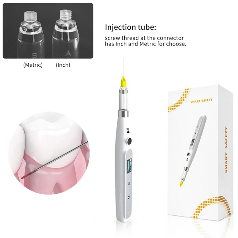 

Dental Anesthesia Injector Painless Electric Wireless Local Anesthesia Pen with LCD Display Screen Oral Therapy Equipment