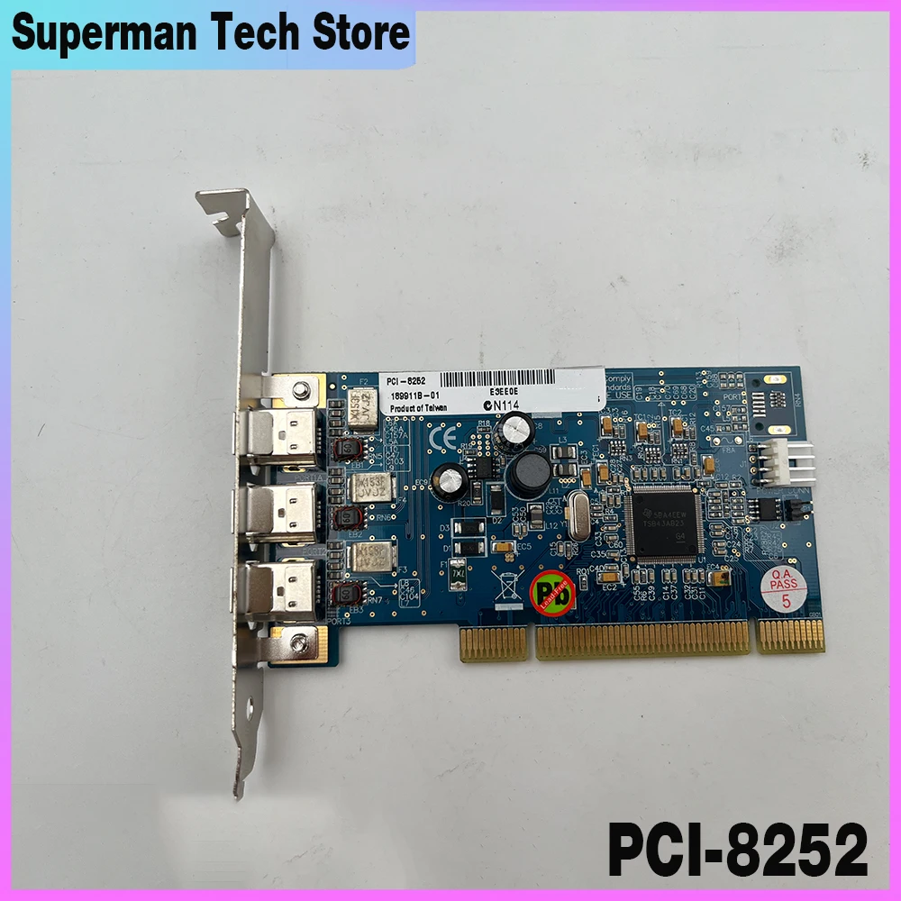 

For NI America 3-Port 1394 Communication Data Acquisition DAQ Card Switch control signal sensor PCI-8252