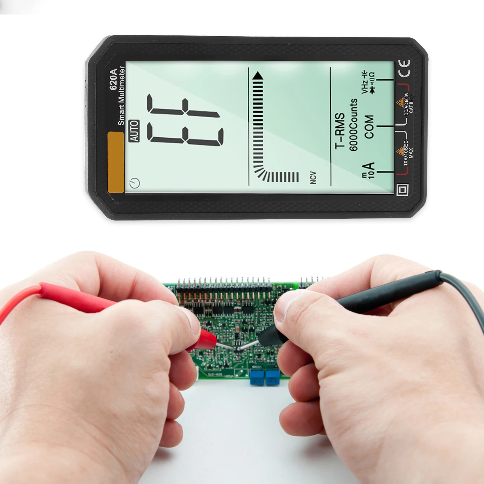 

Digital Multimeter Large Tester Voltage Current Ohm Electrical Repair Tool Home Use ABS Material Protective Cover