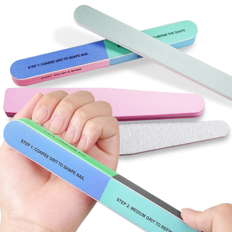 Double Sided Nail Art File Buffer Manicure Tool Sponges Double Sides DIY Personal Polishing Strip Nail Care Accessories and Tool