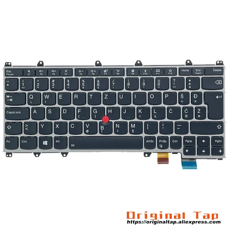 SI Slovenian Backlit Keyboard for Lenovo Thinkpad X380 Yoga 370 01EN452 01AV741 01HW679 01HX124