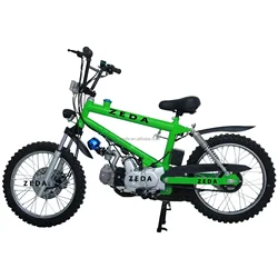 Factory Gas Scooter 1.5L Drum Brake 110cc Motor Bicimoto 4 Stroke Petrol Motorized Bicycle Pedal Bike