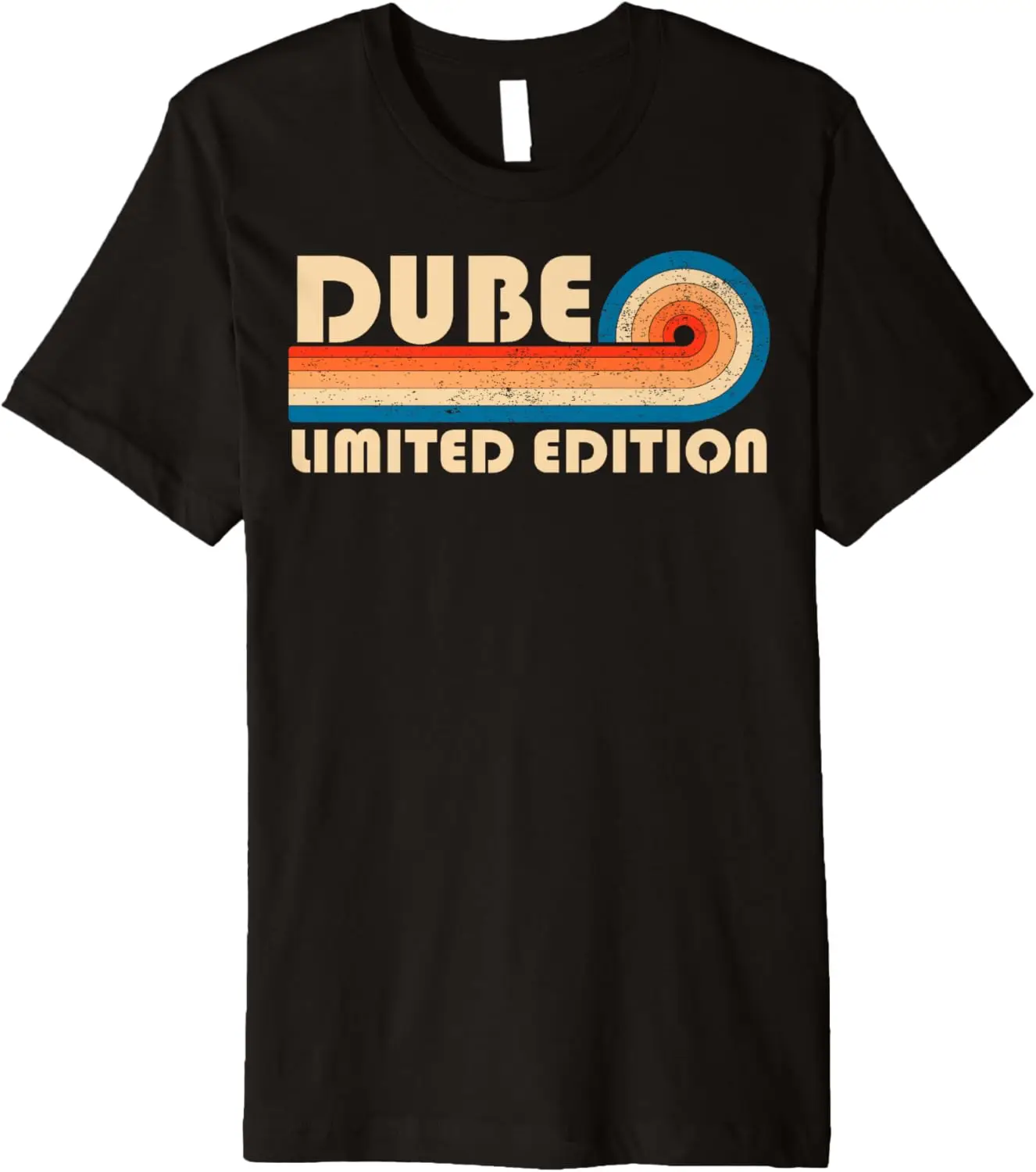 

DUBE Surname Retro Vintage 80s 90s Birthday Reunion Premium T-Shirt