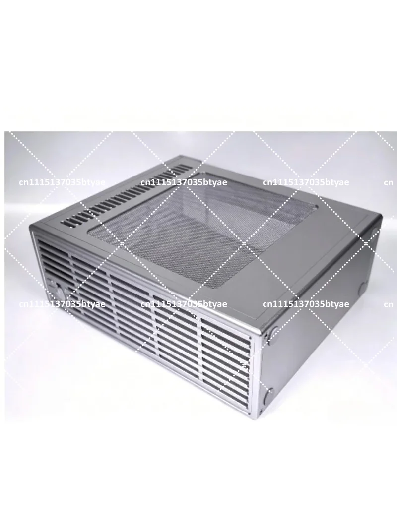 V4.1 black ZS-D2/ITX semi-high knife card computer chassis, version V4\ 4.9L volume, all aluminum chassis
