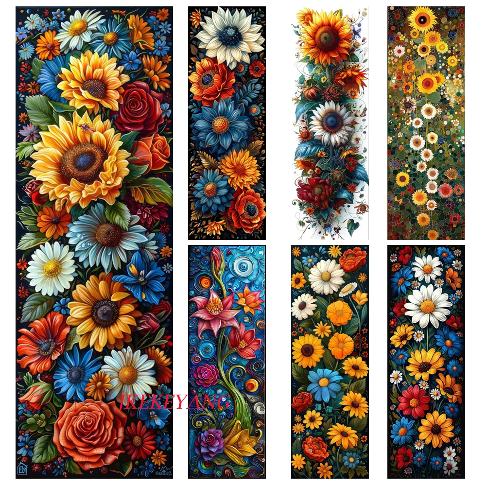 Large Wall Art Pictures 5D Diy Diamond Painting Beautiful Abstract Flower Diamond Mosaic Rhinestone Embroidery Cross Stitch