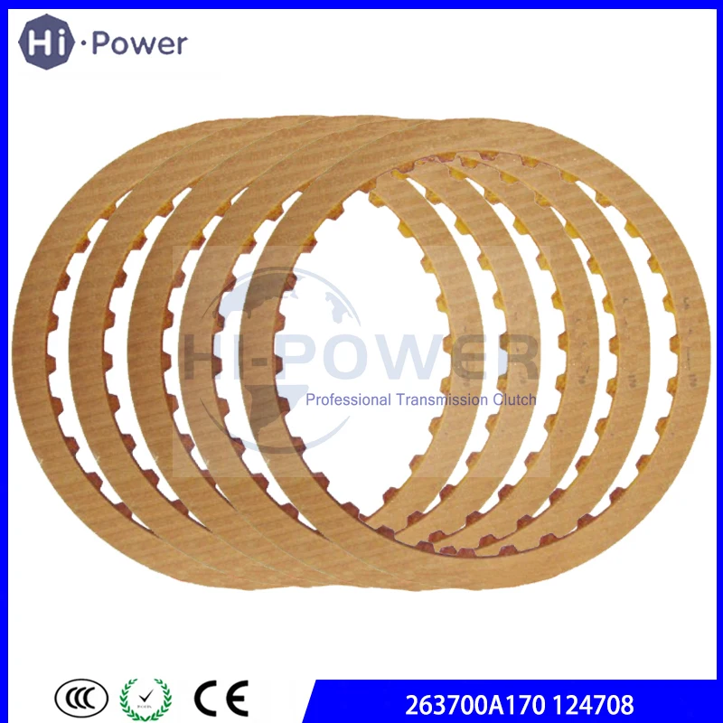 

5pcs F4A51 F5A51 R4A51 R5A51 V4A51 V5A51 A5HF1 Transmission Friction plate OVERDRIVE 97-up 148mm 30T 1.7mm 263700A170 124708