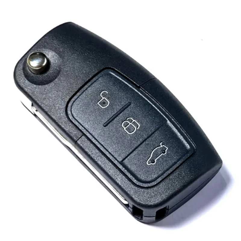 

3 шт., 3 кнопки, складной пульт дистанционного ключа для FORD Focus Mondeo, чехол для ключей