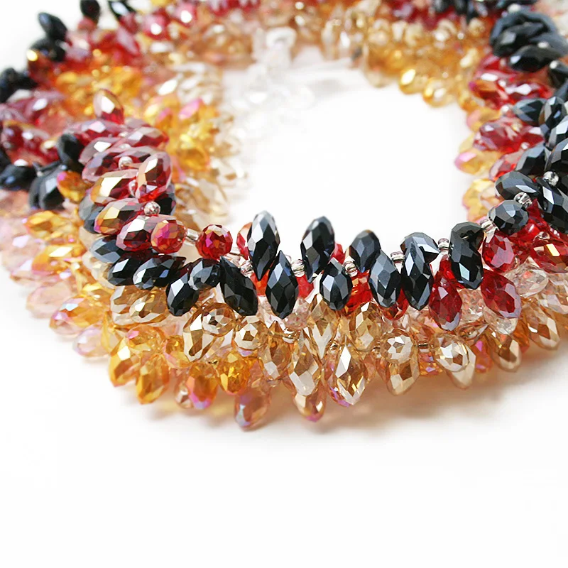 10 Stück Kristallglas Facettierte Tropfenanhänger Lose Perlen für DIY Schmuckherstellung Ohrringe Armbänder Halsketten – Detail 5