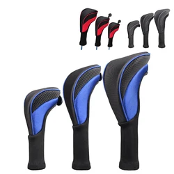 3Pcs/Set Golf Club Head Covers Wood Driver Protect Headcover 1#/3#/5# Fairway Golf HeadCover Golf Accessories