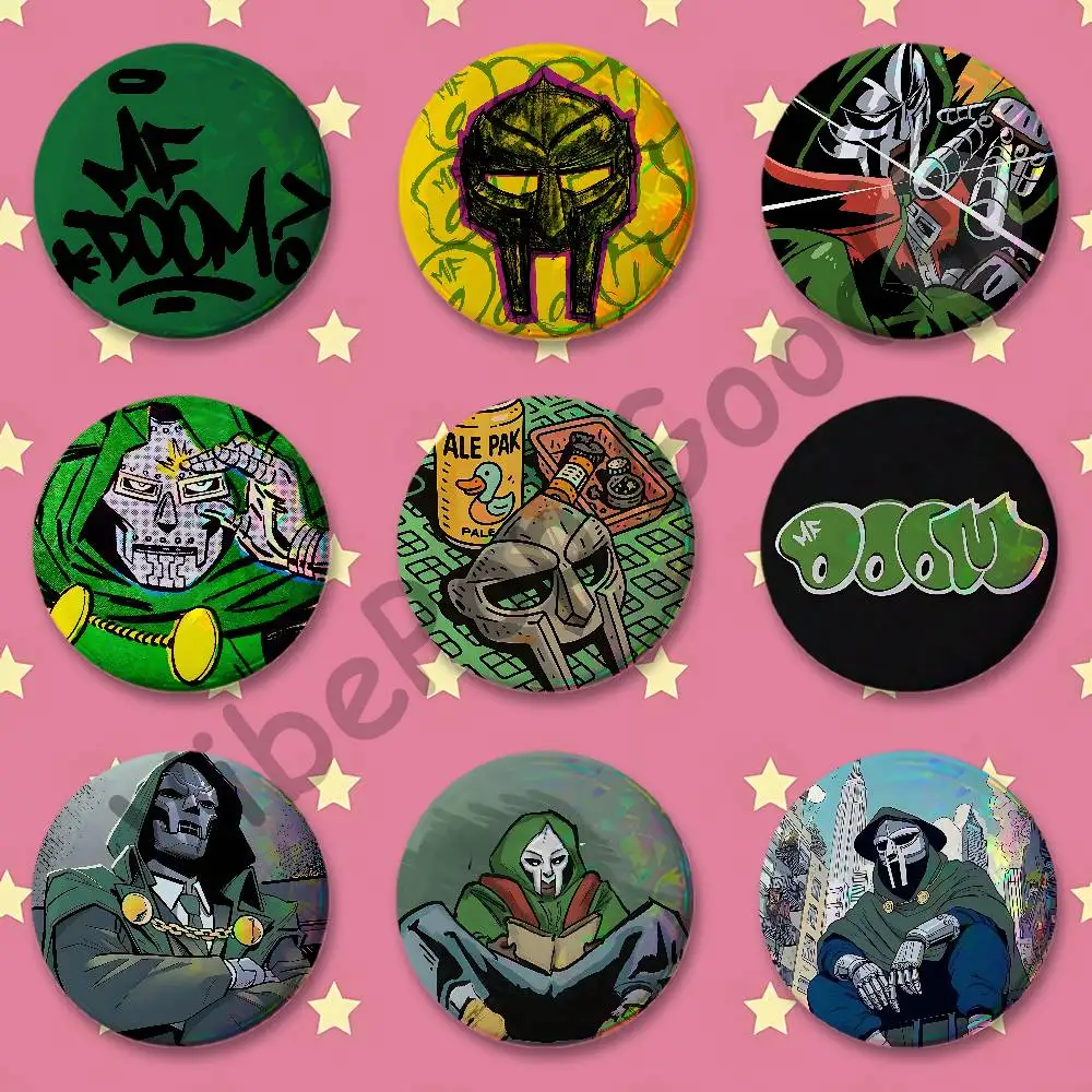 M-MF D-DOOM Rapper HD Print Badges Pretty Round Display Brooches IP merchandise 32mm 58mm 75mm 44mm 25mm