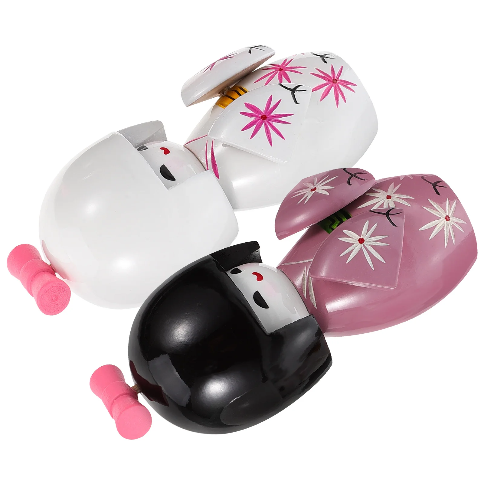 Kimono en bois de style japonais pour filles, jouets pour bébés, poupées pour bébés, ornement de bureau, 2 pièces