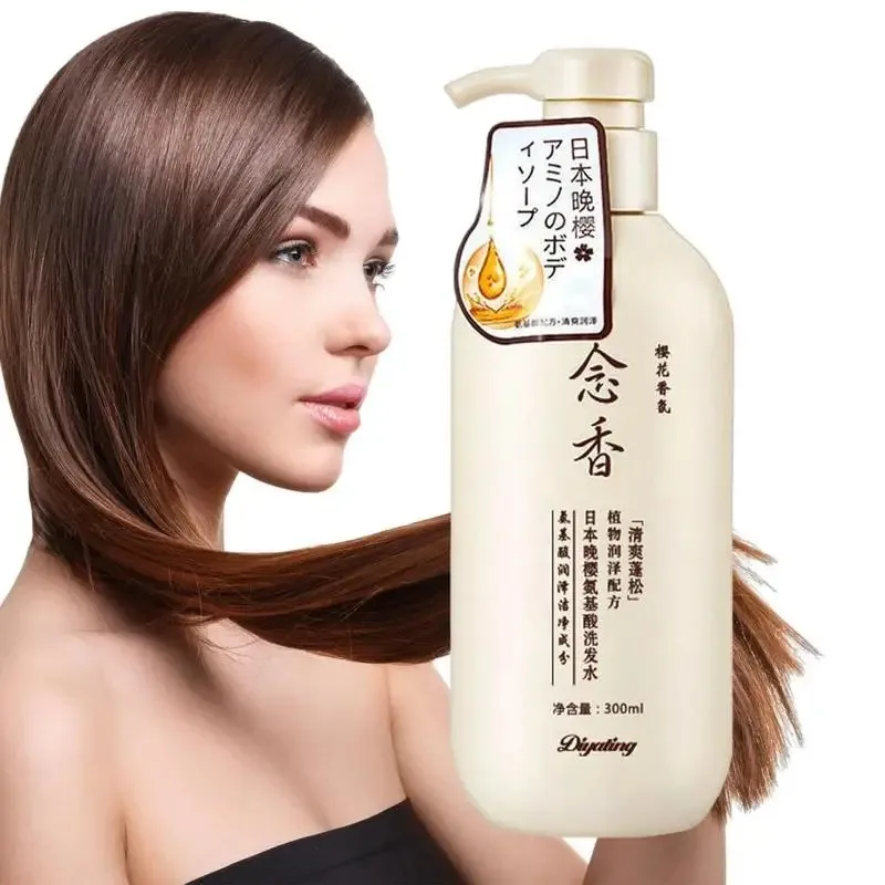 Popular Sakura Japanese Nian Xiang Shampoo Evening Edition Sakura Amino Acid Softening Hair Care Shampoo Conditioner