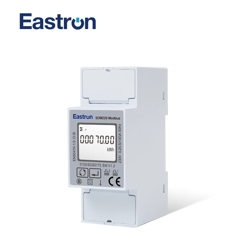 SDM220Modbus MID, 0,25~5(100)A 220V/230V 50Hz/60Hz, Single Phase KWH Watt Hour Power Energy Meter,with Modbus RTU,MID