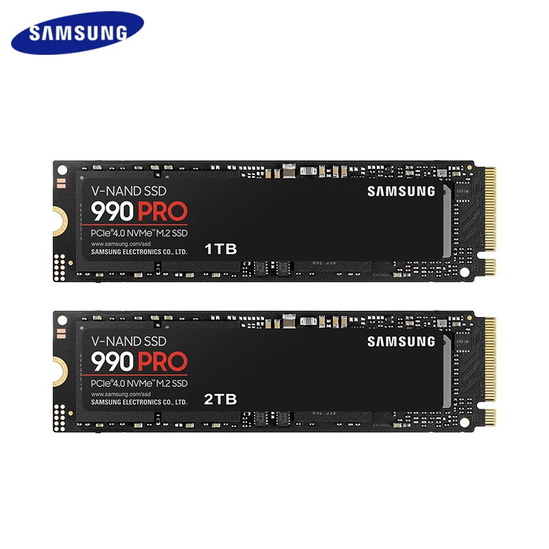 Imagem -04 - Samsung-disco de Estado Sólido Interno Disco Rígido para Computador Desktop m2 2280 Pcie Gen 4.0x4 Nvme 2.0 990 Pro Ssd 1tb 2tb