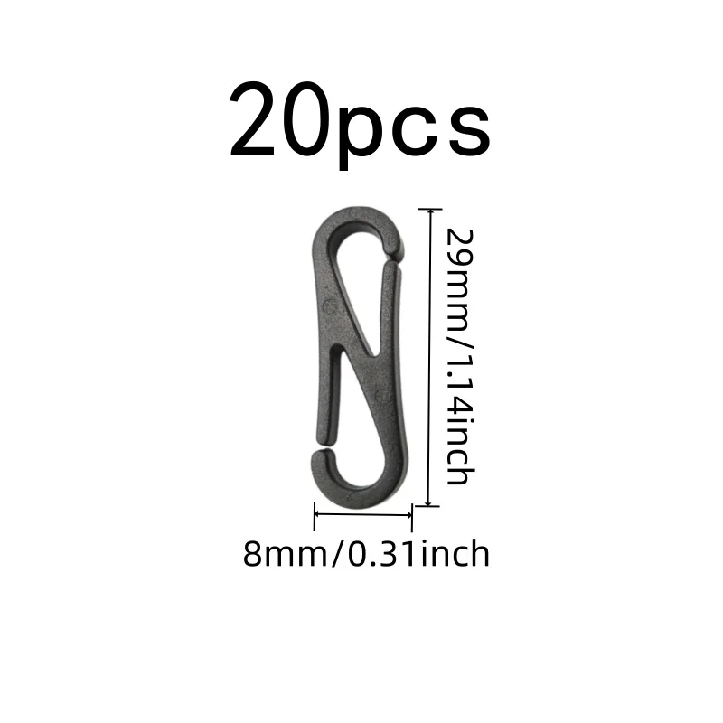 Double Head Connection Double Head Connectors, 20 pcs, Mask Strap Replacement, Multipurpose, Versatile