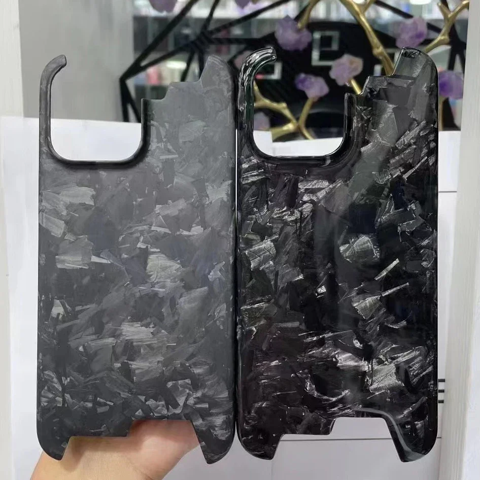 

Real Carbon Fiber Case for iPhone 15 Pro Max Luxury Forging Bright Aramid Fiber Cover for iPhone 15 Pro/ 15pro max Case